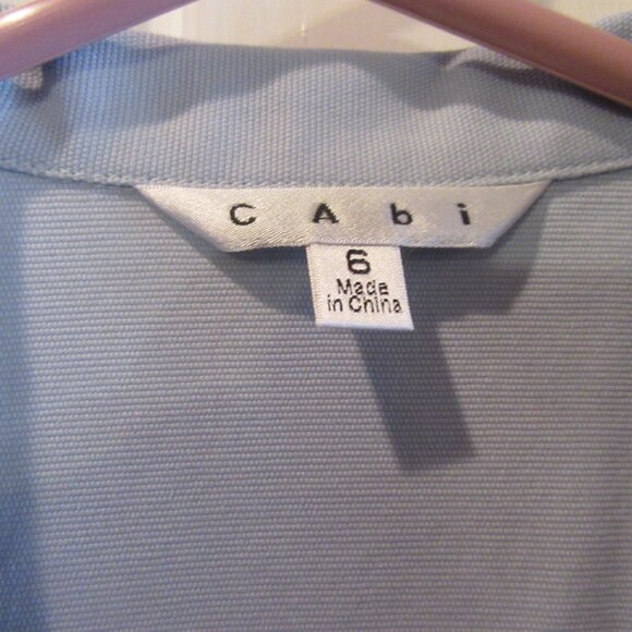 CABI Jacket #725 Call It A Day Wedgwood Powder Blue Career Casual Size 6 - Picture 4 of 9